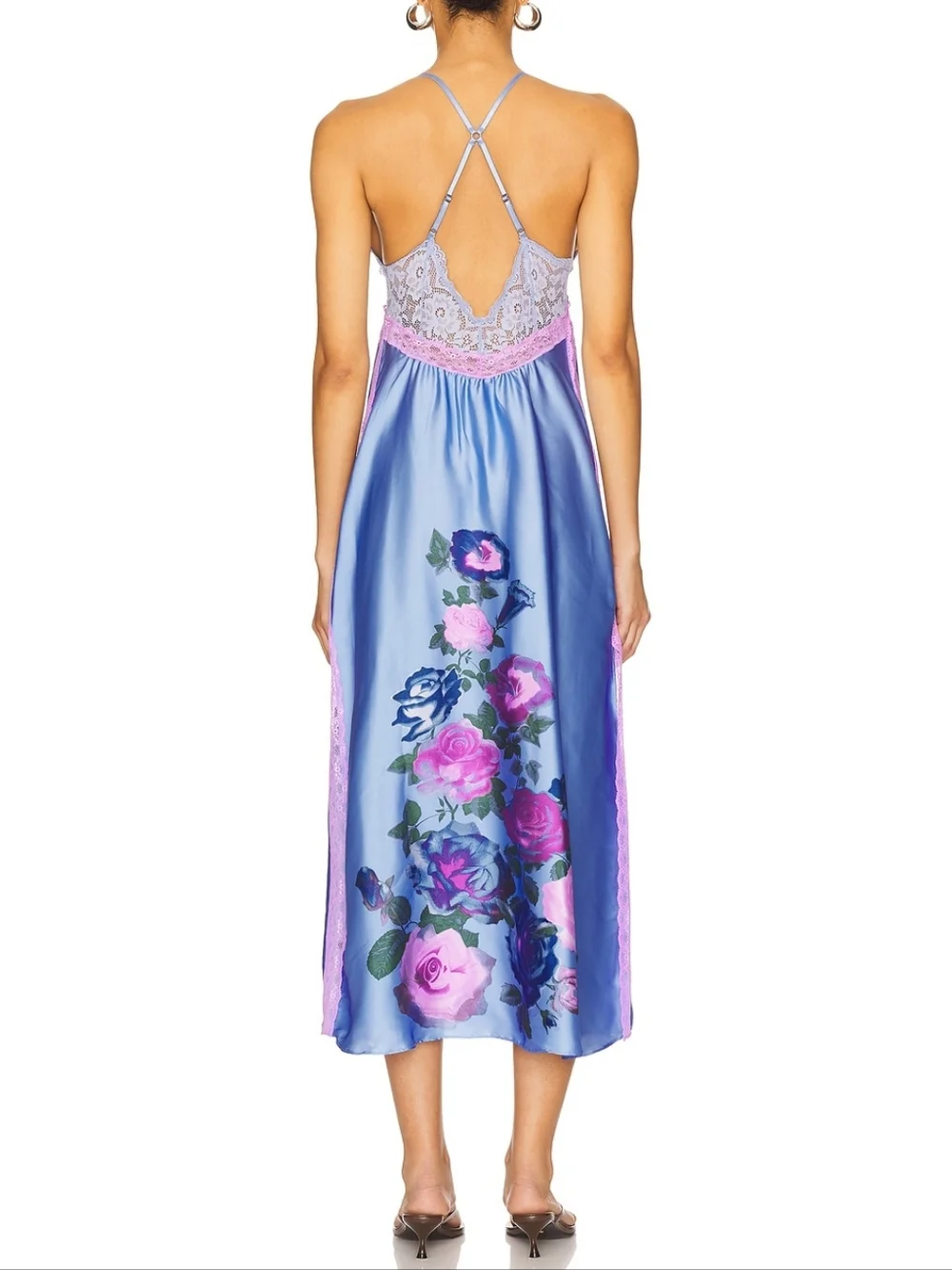 Free People | Just Dreamy Maxi Slip In Blue Vista Combo - Picture 10 of 12